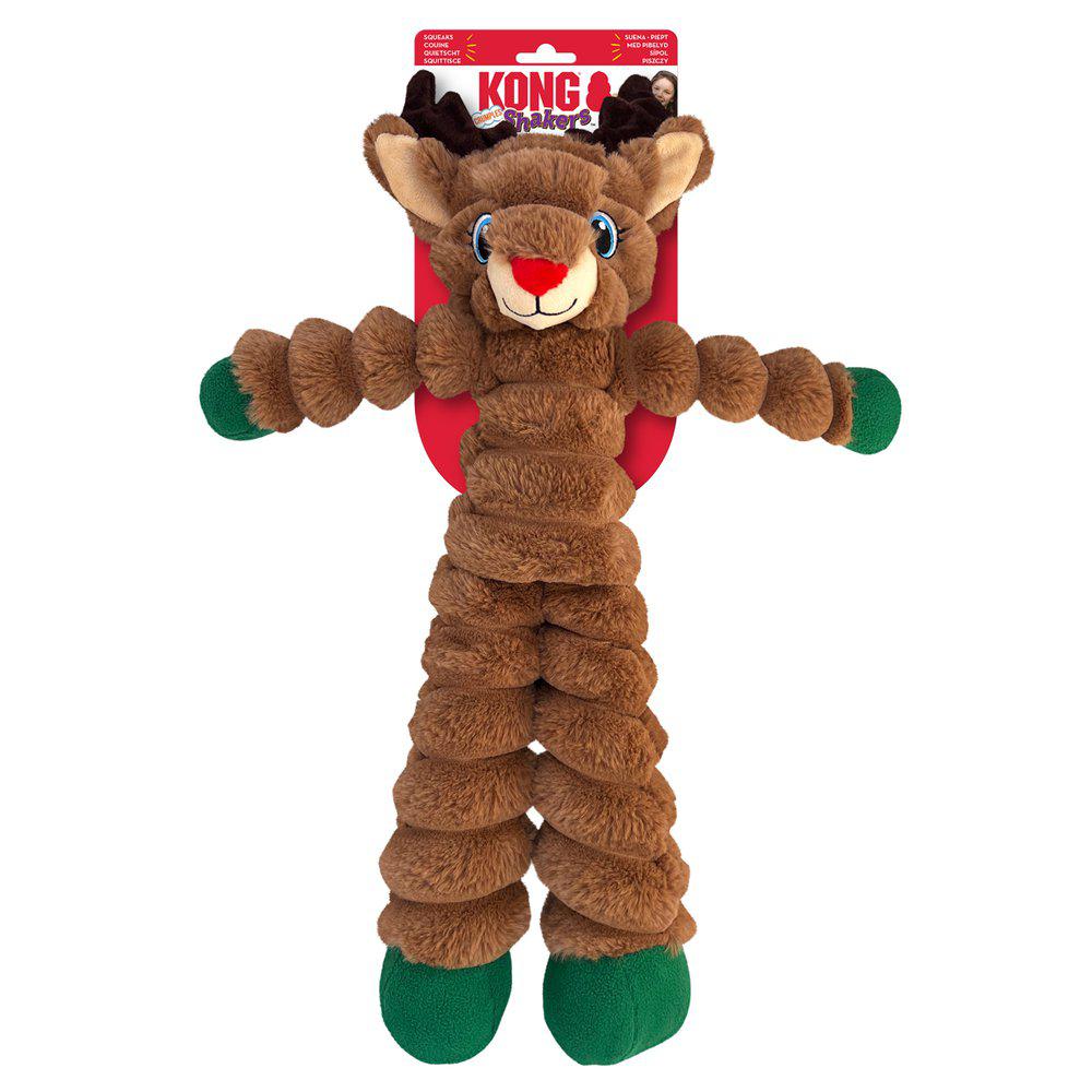 Kong Holiday Shakers Crumples Reindeer Xl