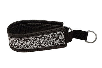 Hundhalsband Keltisk vit silver