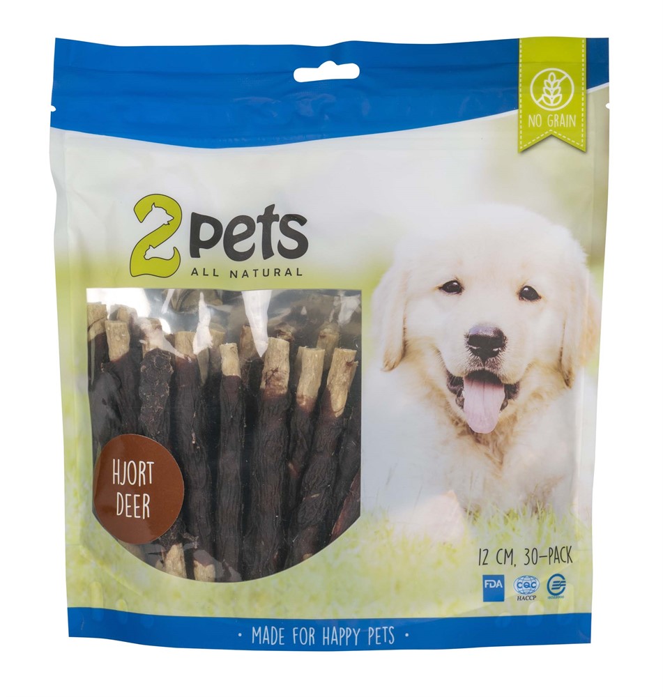 2pets Tuggpinne mald med hjort 30-p