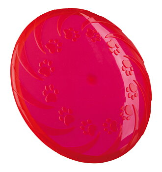 Gummifrisbee flytande
