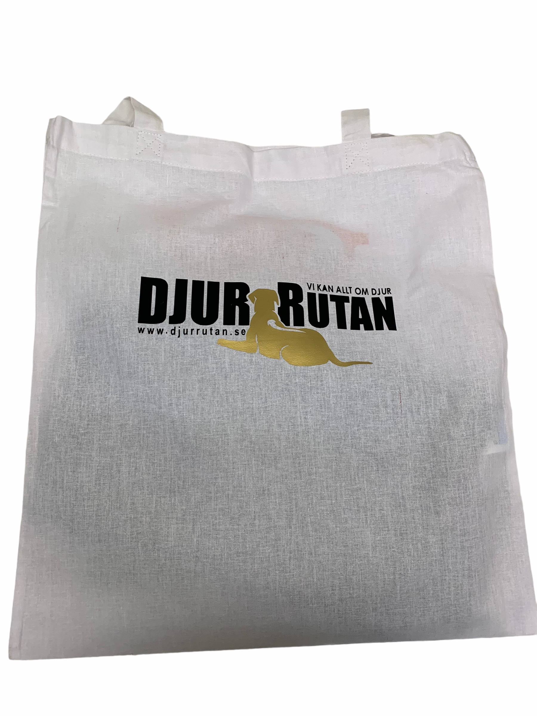 Tygpåse med Djurrutan-logo