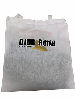 Tygpåse med Djurrutan-logo