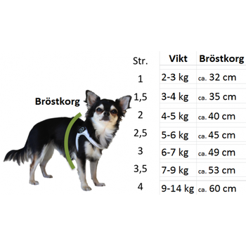 Tre Ponti sele Mesh Svart med snöre