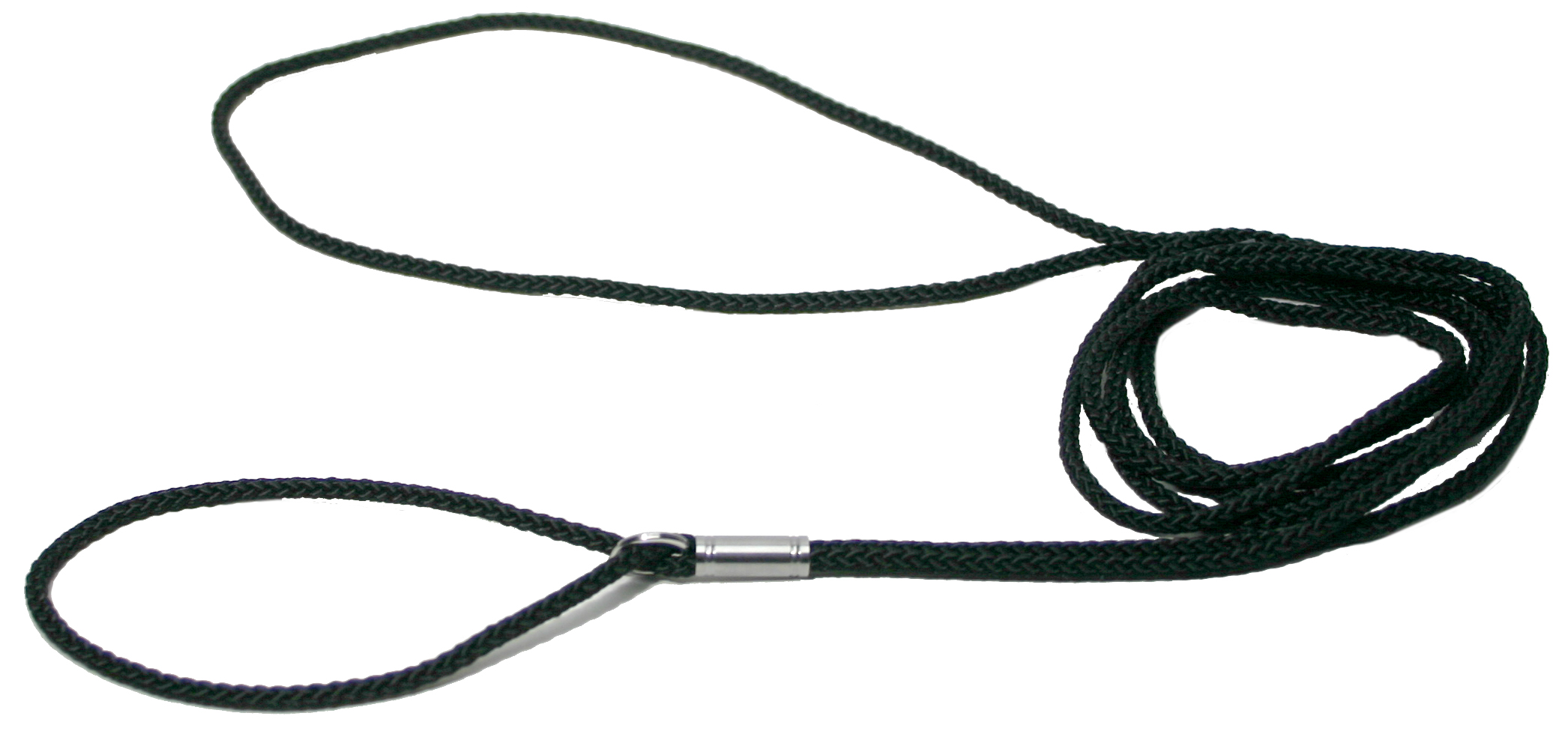 Utställningskoppel hylsa rund nylon Svart 3mm