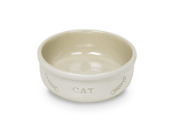 Keramikskål CAT 0,3L Vit/beige