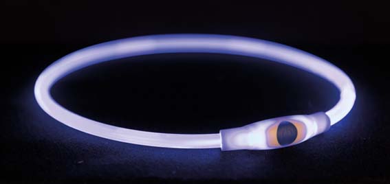 Flashring- blinkhalsband transparent/ grön - 2