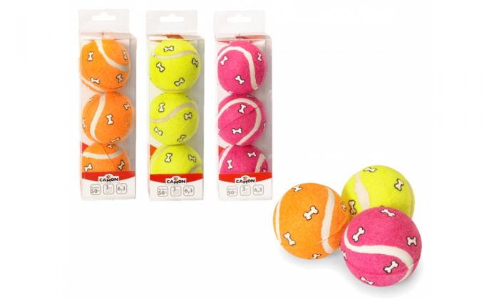 Tennisbollar med hundben 3-pack