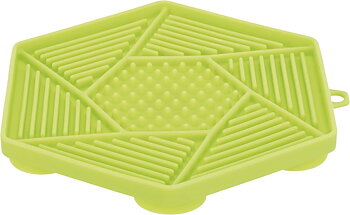 Lick'n snack platta grön med sugkoppar