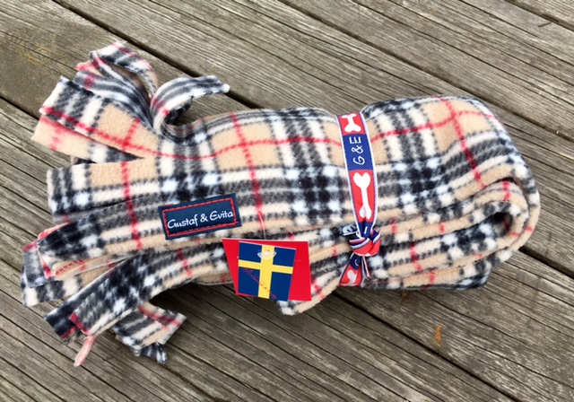 G&E Fleecepläd Beige ruta