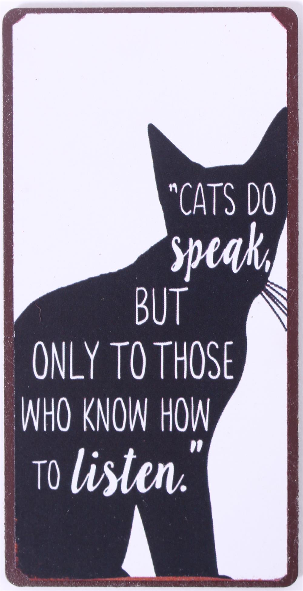 Kylskåpsmagnet Cats speak