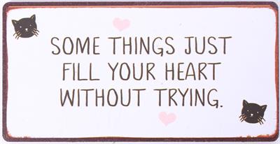 Kylskåpsmagnet Some things fill your heart cat