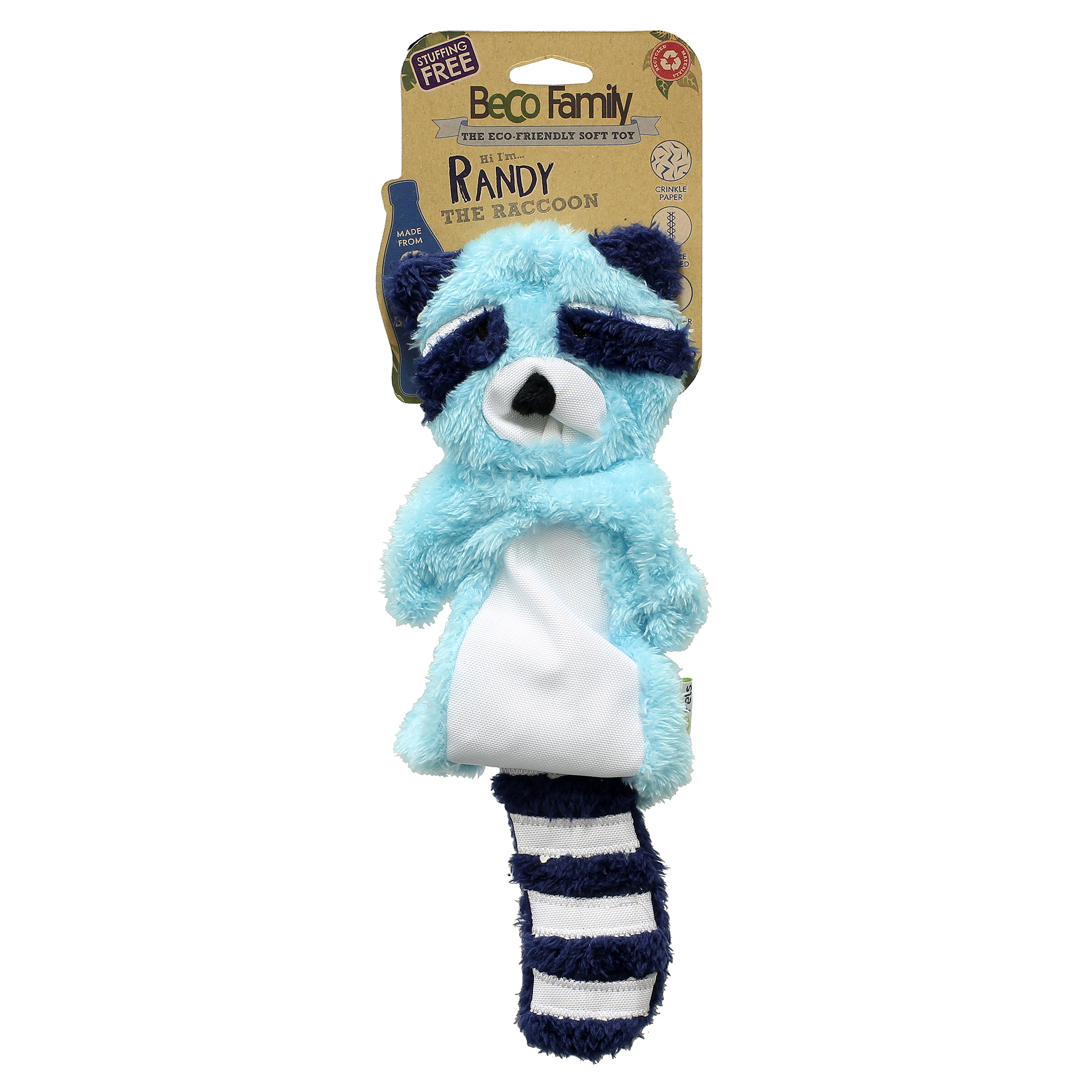 Hundleksak Randy raccoon BECO