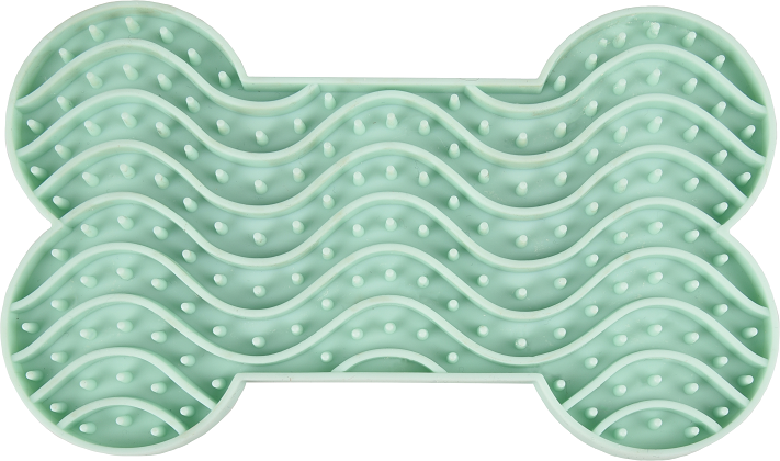 Lick pad Bone Small med sugproppar