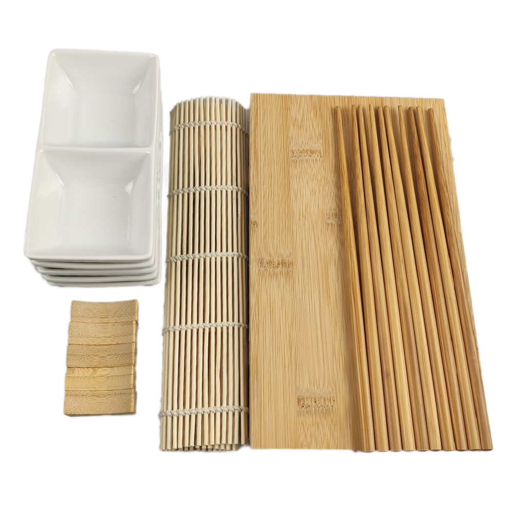 Sushi Serving Kit - Less High Five Guests + Two Piece Square - 2