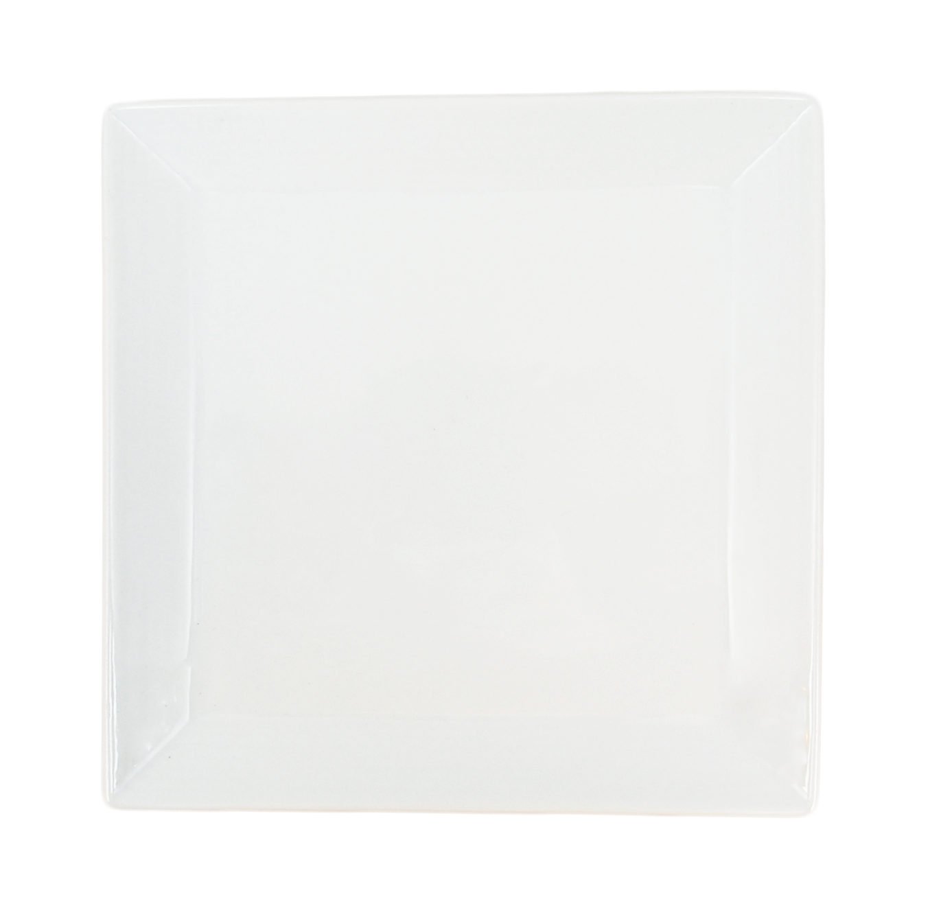 Fine Square Porcelain Plate - 10 pack - 4