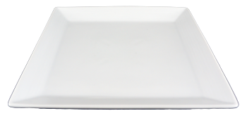 Fine Square Porcelain Plate - 10 pack