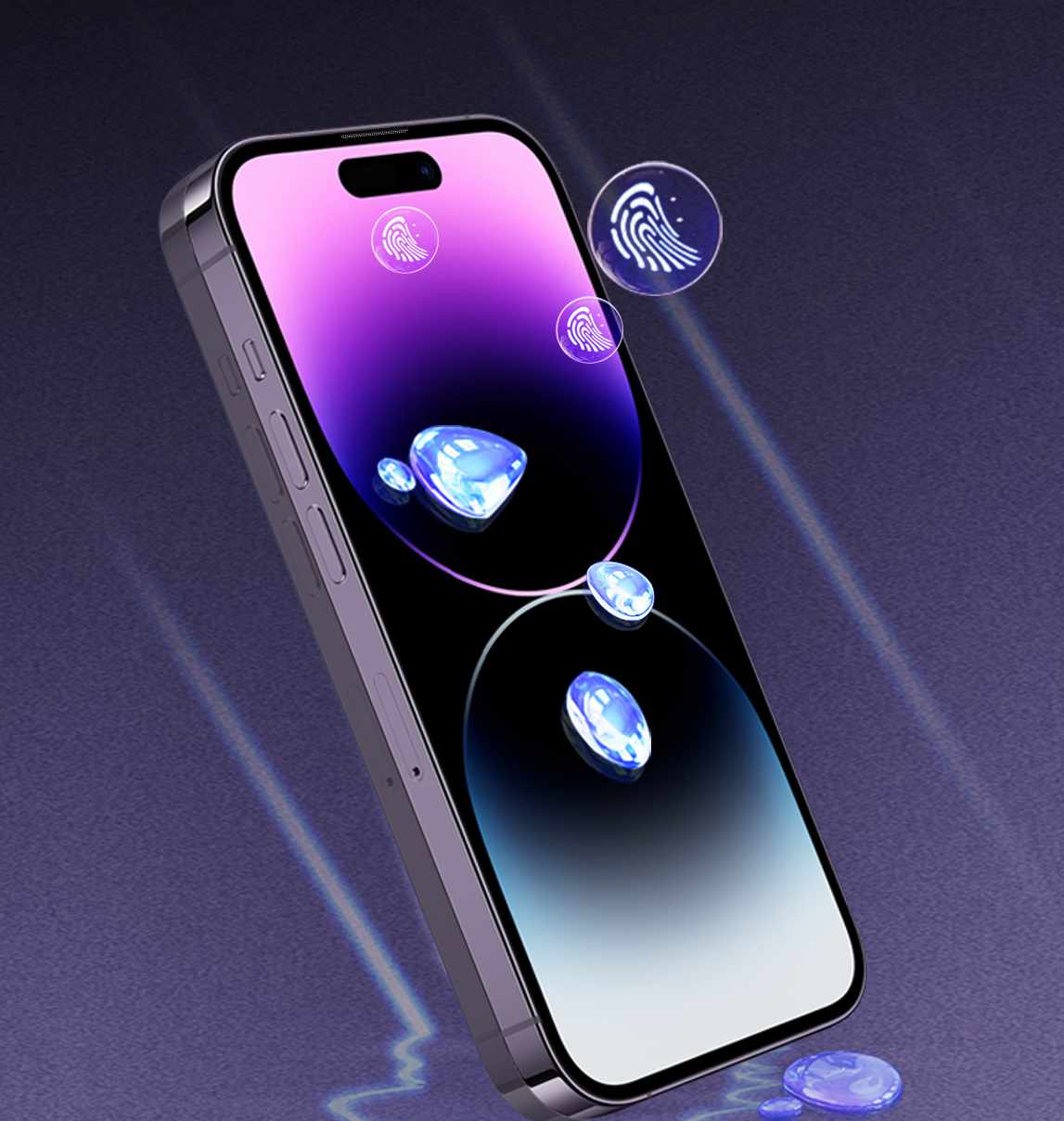 iPhone 16 Pro / 17 / 17 Pro- Heltäckande Härdat Skyddsglas - 8