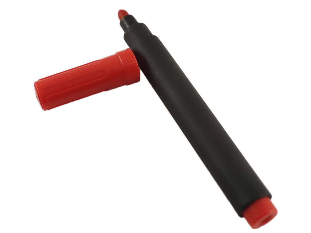 Permanent Märkpenna Sned - Svart 10-pack - 2