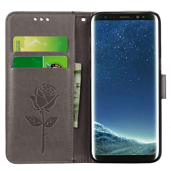 Samsung Galaxy S10 Plus Case - Wallet Rose Print - 12