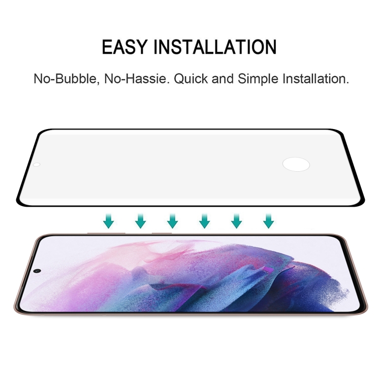 Samsung Galaxy S21 Ultra - Heltäckande Härdat Skyddsglas Lim - 10