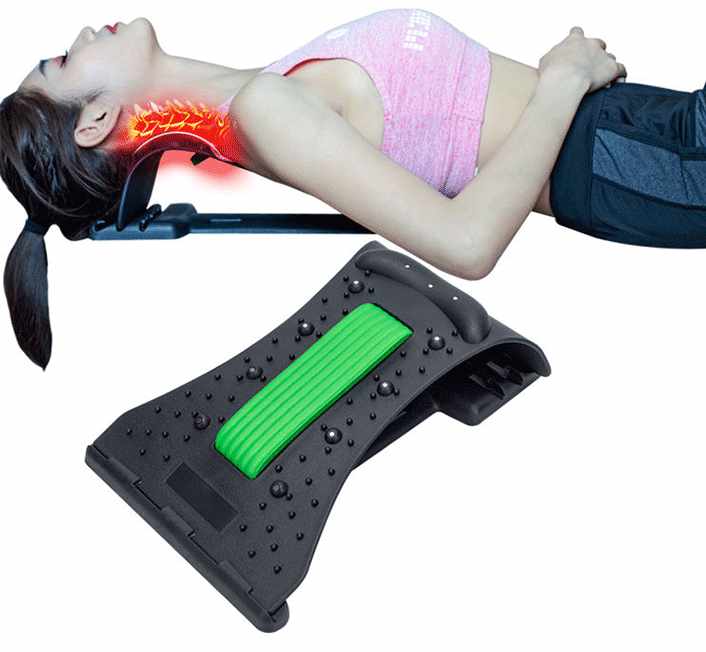 Back/Neck Stretcher and Lumbar support - 4-step  - 2
