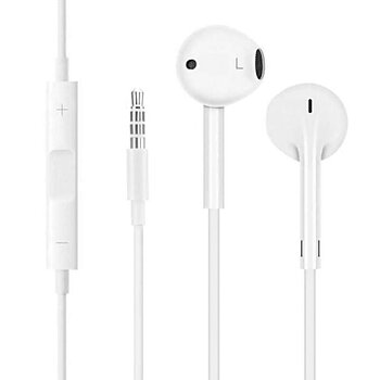 In-ear hörlurar inbyggd mikrofon och volymkontroll med tråd