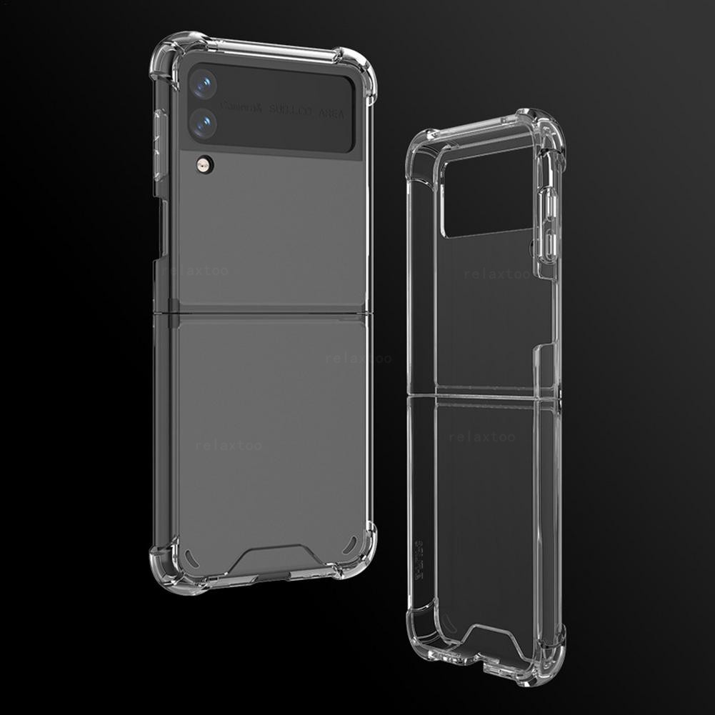 Samsung Galaxy Z Flip 4 - Transparent Skal Hårda Kanter - 3