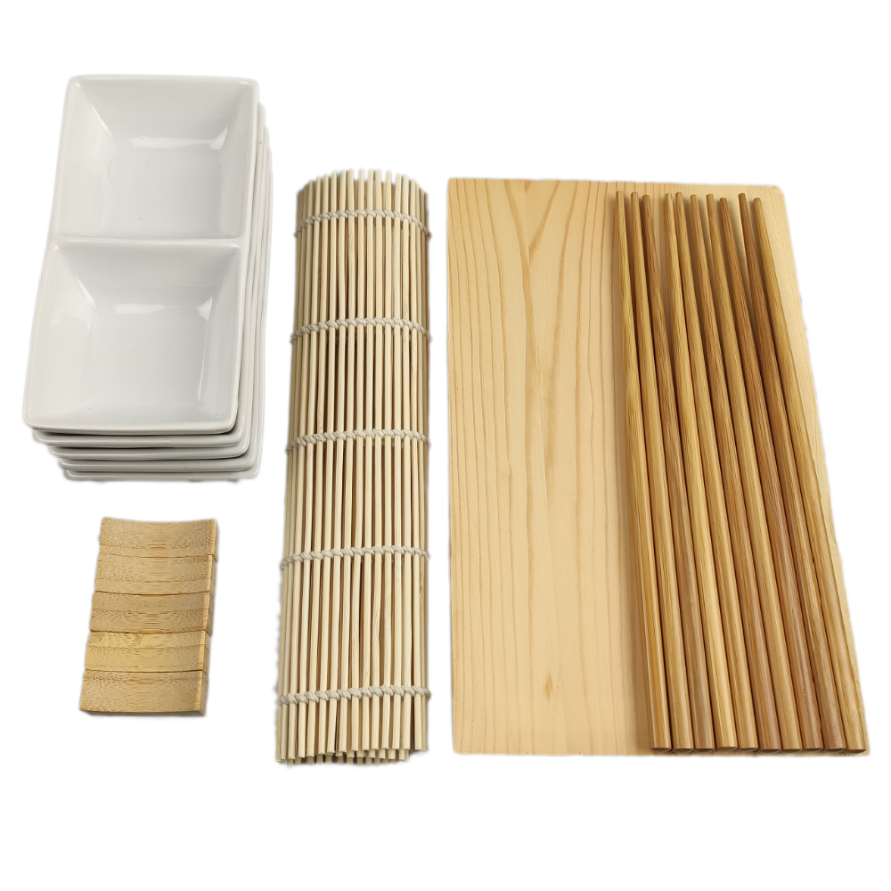 Sushi Serving Kit - Less Easy Five Guests + Two Piece Square - 2