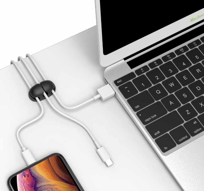 2-Pack - Kabelhållare  Tre Kablar – Effektiv Sladdorganisation för Ditt Hem eller Kontor! - 8