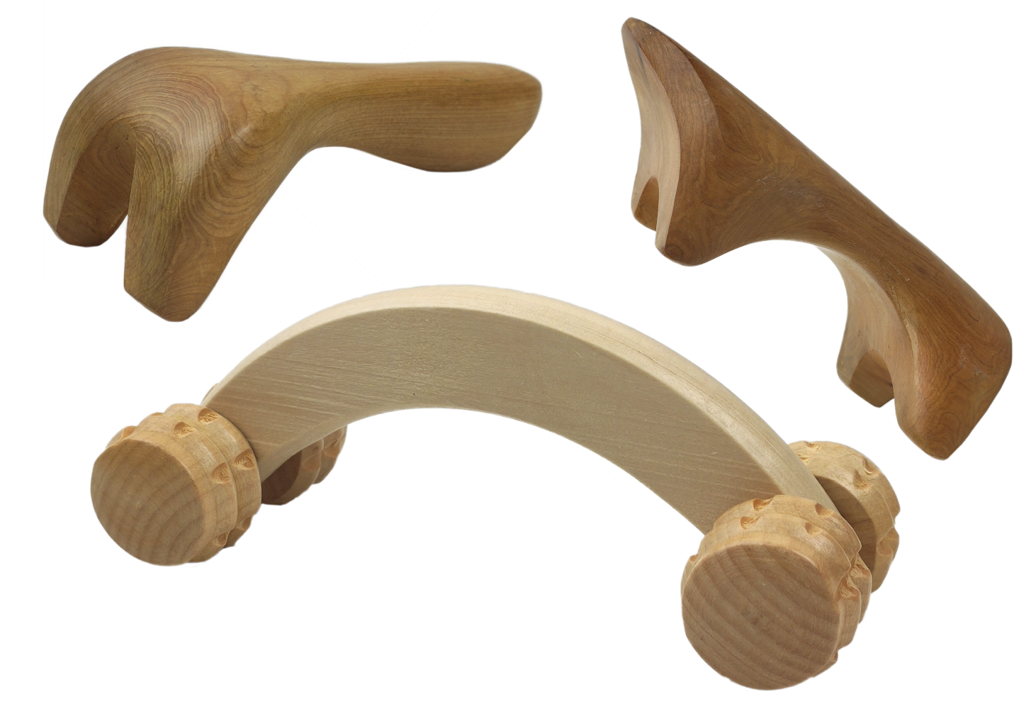 Wooden massage tools - varying shapes for comfortable relaxation