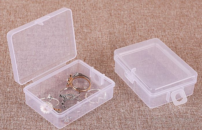 Plastlåda för förvaring  - 4 pack - 4