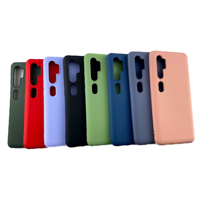 Xiaomi Mi Note 10 - Silicone Case Microfiber