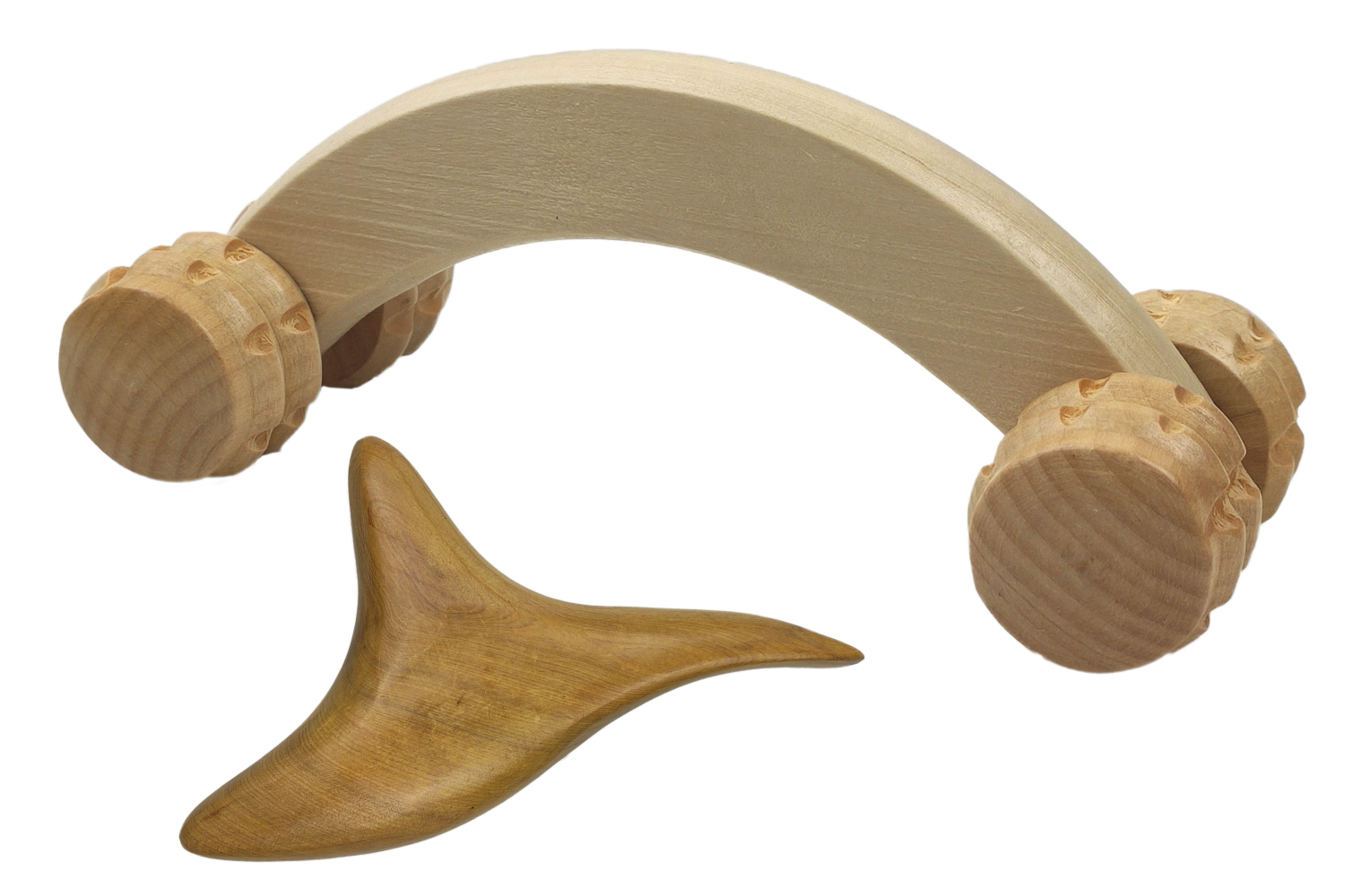 Wooden Relaxation Set - Triangle and Car for Comfortable Muscle Relaxation