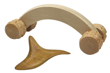 Wooden Relaxation Set - Triangle and Car for Comfortable Muscle Relaxation