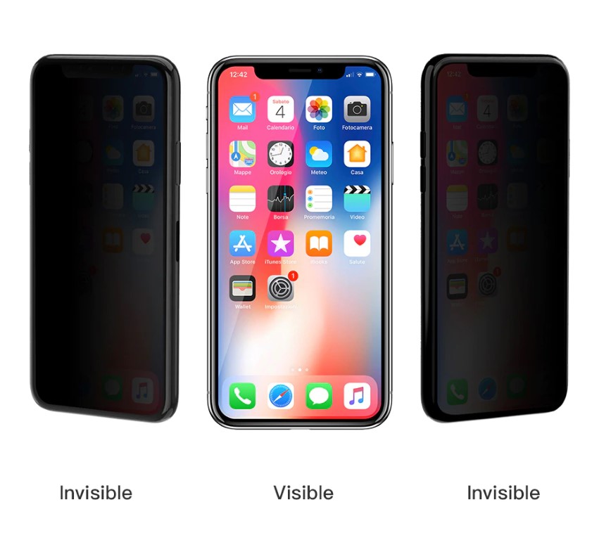 iPhone 11 Pro Max / iPhone XS Max - Full Coverage Tempered Protective Glass Anti Spy - 2