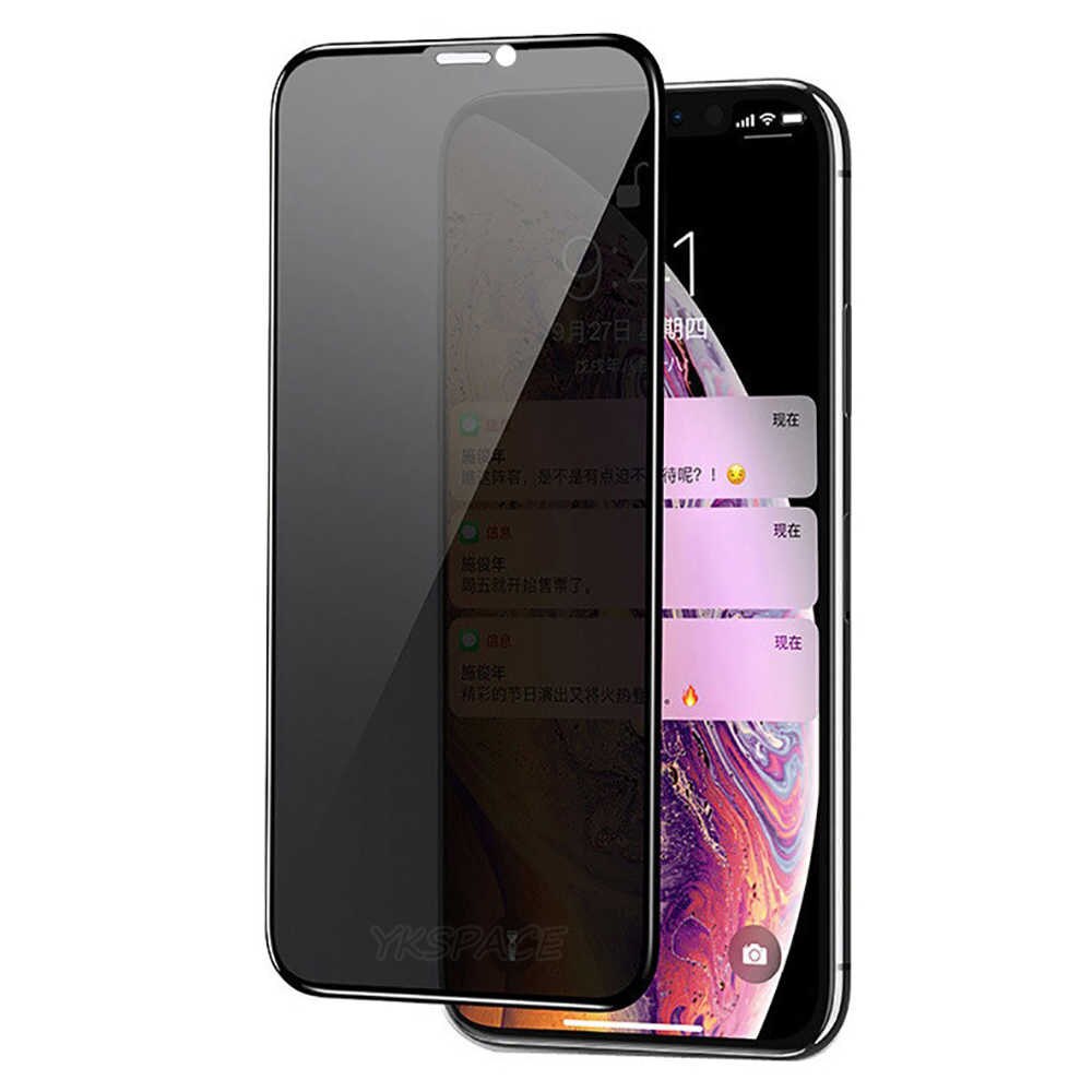 iPhone 11 Pro Max / iPhone XS Max - Full Coverage Tempered Protective Glass Anti Spy