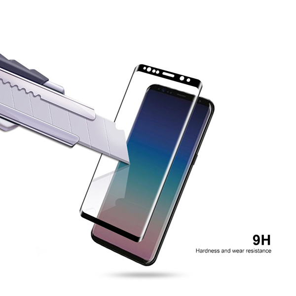 Samsung Galaxy S9 Plus - Heltäckande Härdat Skyddsglas Lim - 3