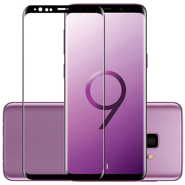 Samsung Galaxy S9 Plus - Heltäckande Härdat Skyddsglas Lim - 2