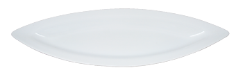 Large Porcelain Plate - Long Leaf - 2 Pack