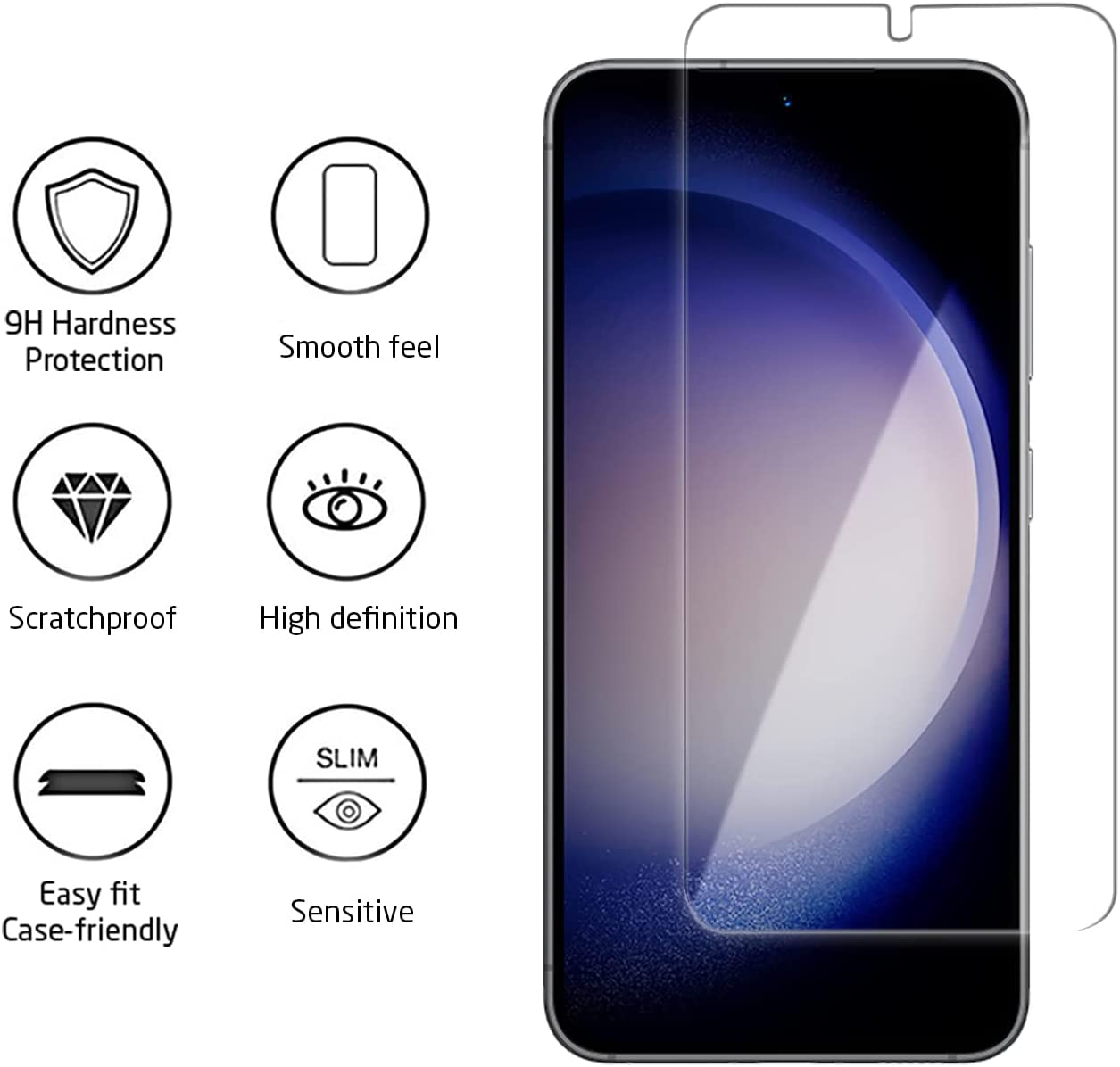 Samsung Galaxy S23 Plus - Härdat Skyddsglas - 4