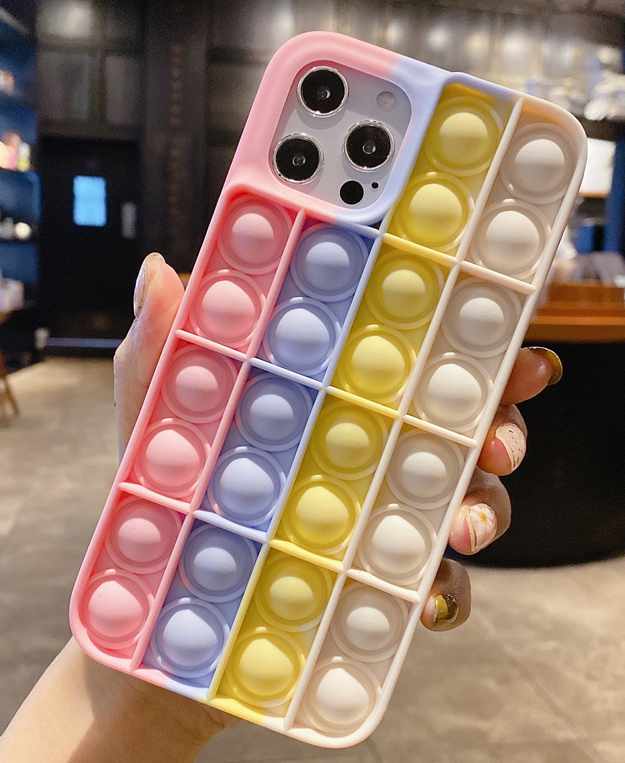 iPhone 11 / iPhone XR Skal - Pop-it Fidget Multicolor - 3