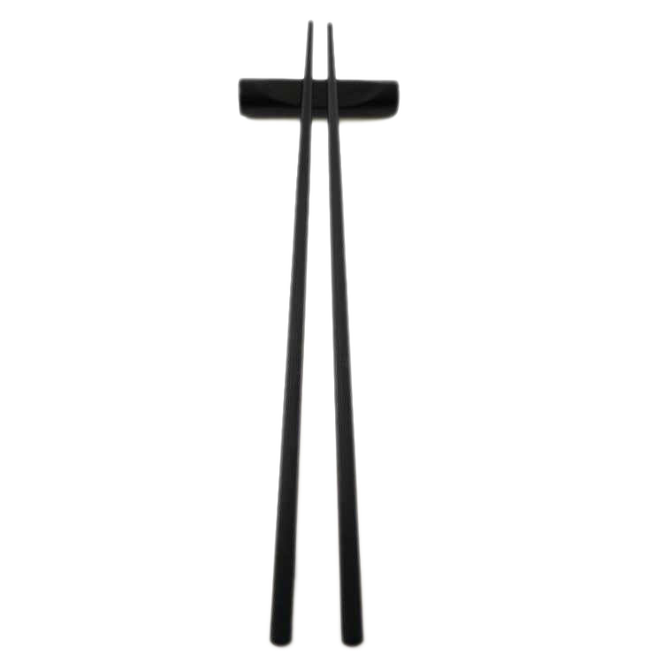 Chopsticks Holder - Wood Black 5-pack - 2