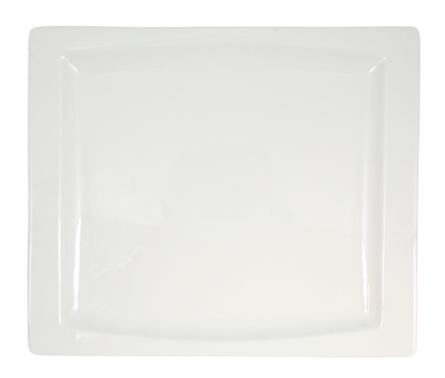 Rectangular Porcelain Plate Soft-shaped - 6 pack - 3