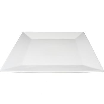 Larger Traditional Porcelain Plate Square - 6 pack