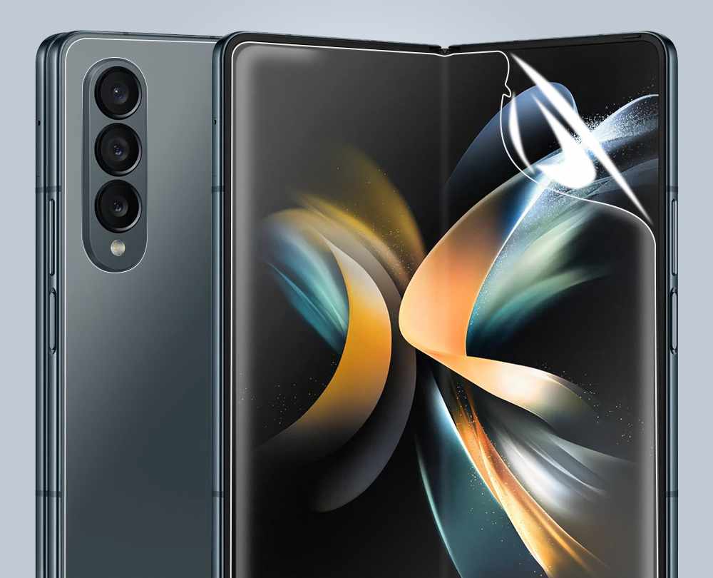 Samsung Galaxy Z Fold 5 - Mjuk Skyddsfilm Fyra Delar - 3