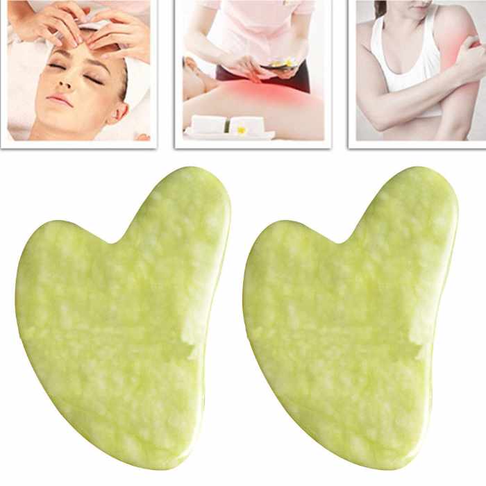 Gua Sha Skrapa - Grön Stor Taggar - 4