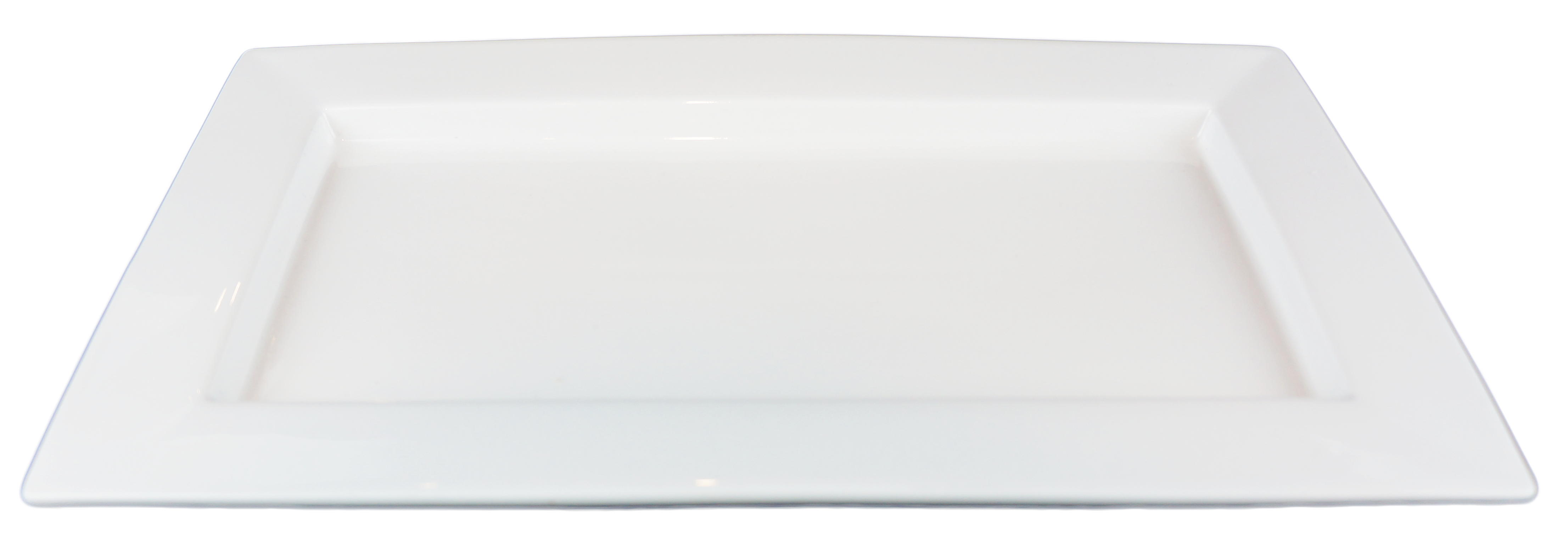 Rectangular Porcelain Plate - 6 pack