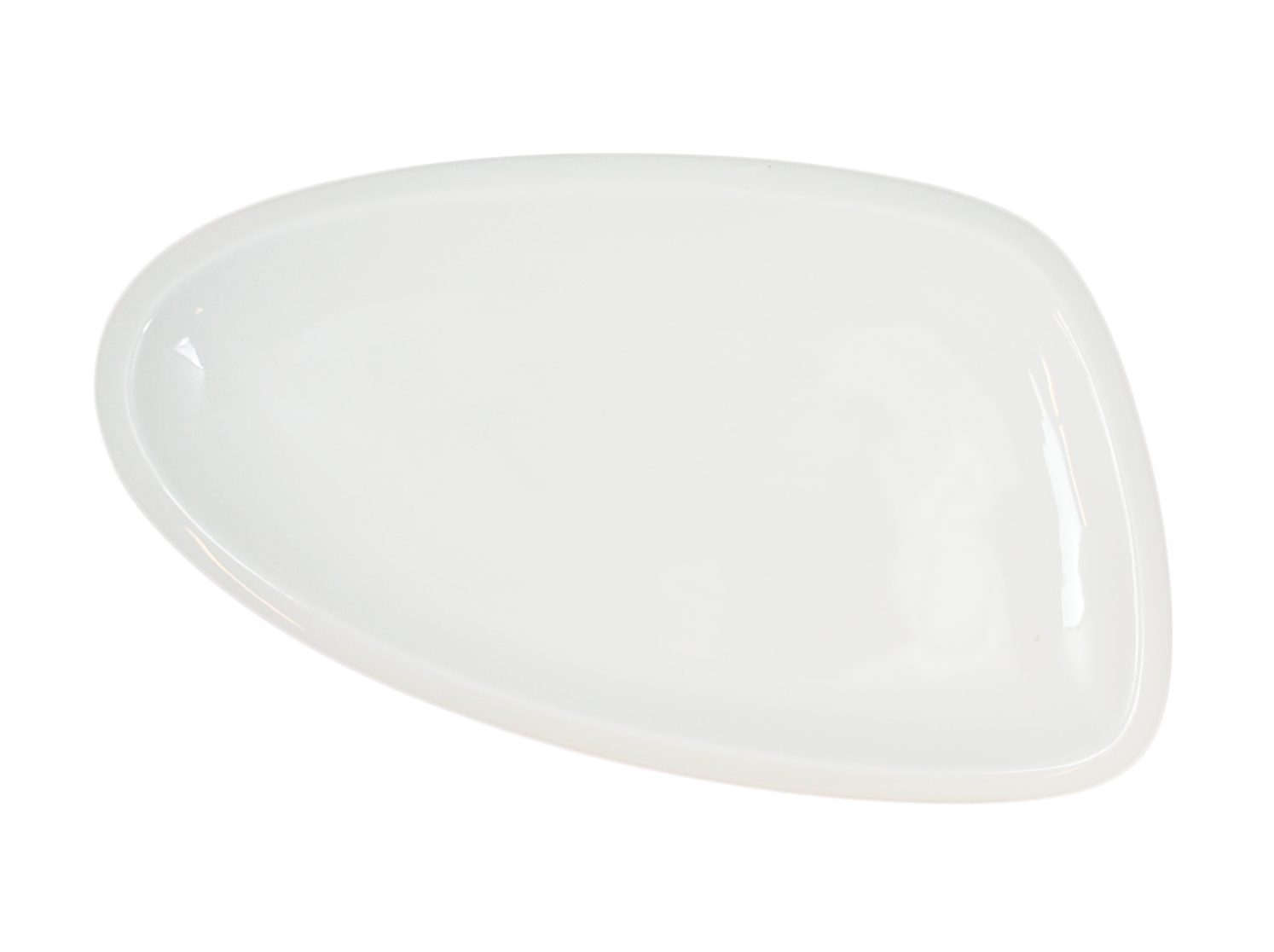 Porcelain Plate/Dish Triangular - 8 pack