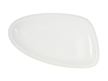Porcelain Plate/Dish Triangular - 8 pack