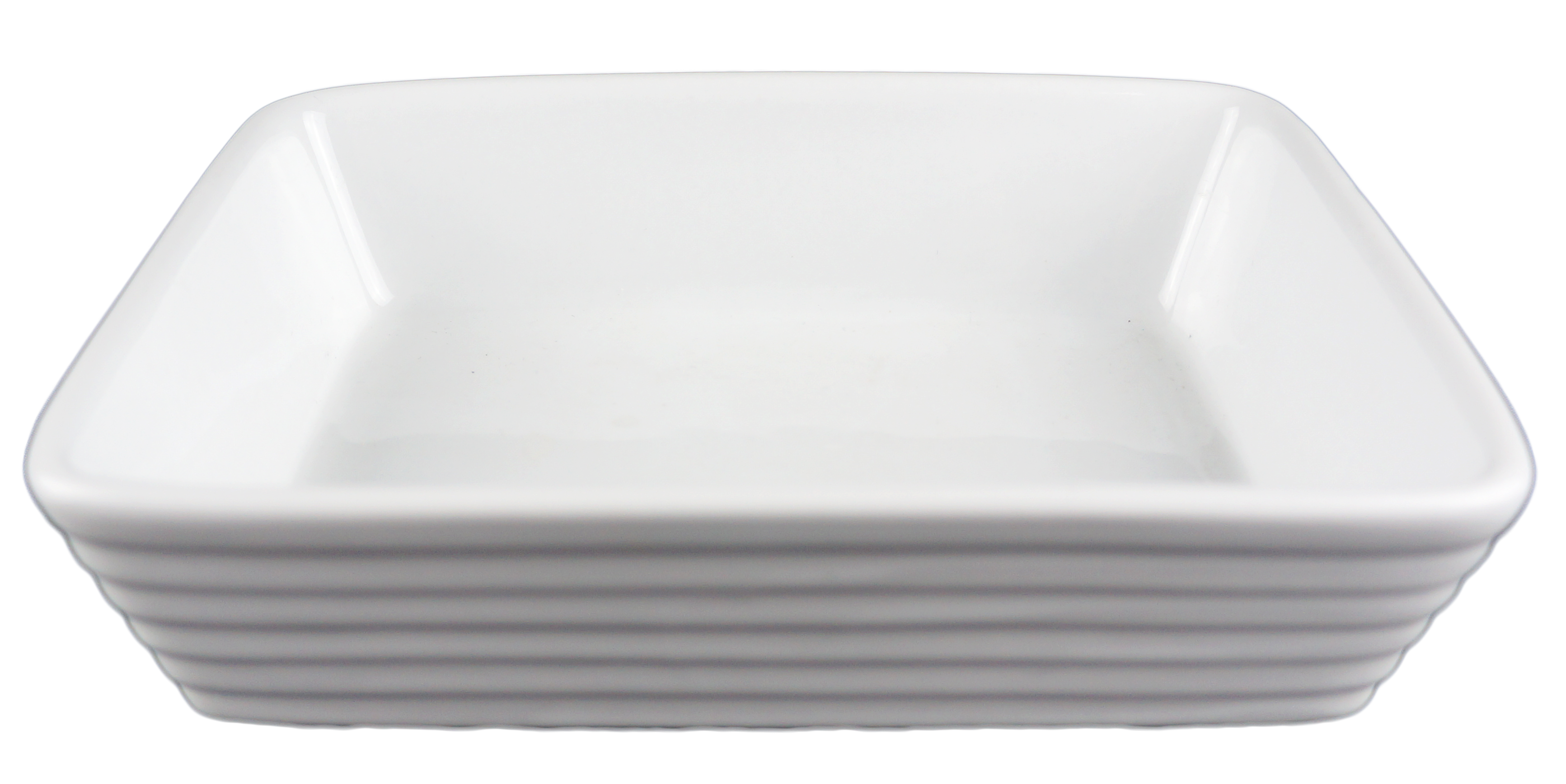 Porcelain Shape - Rectangular - Patterned Edge - 6 Pack